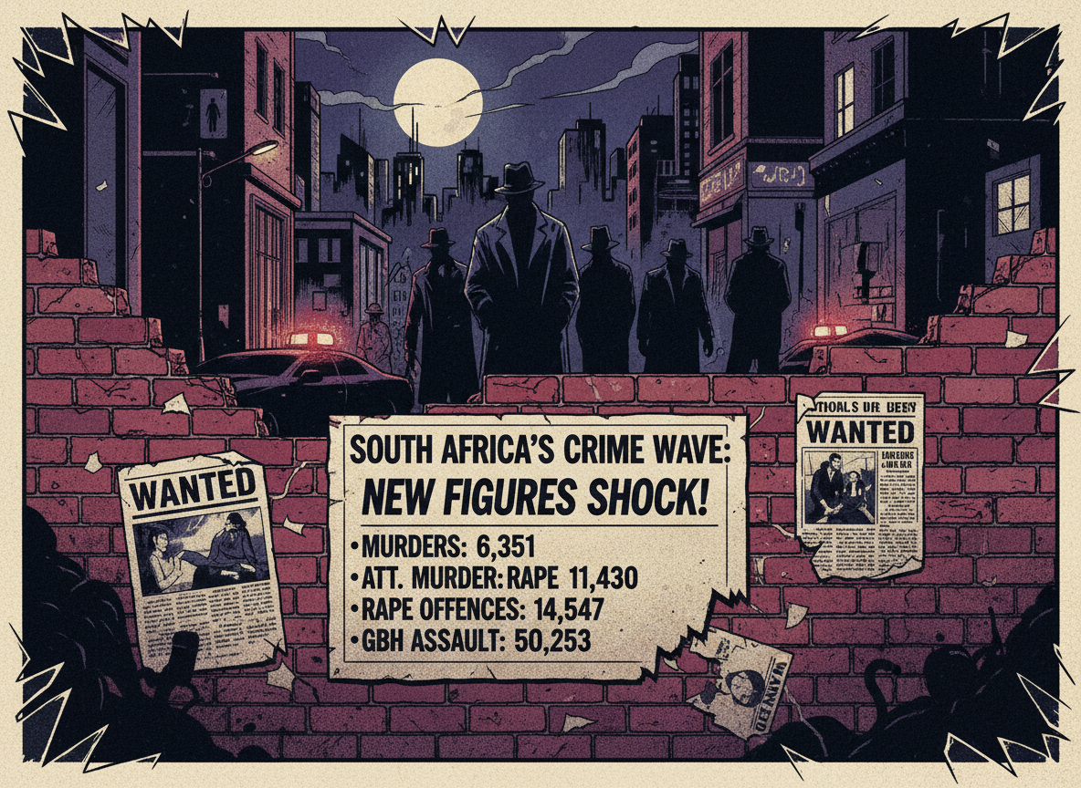 South Africa’s violent crime crisis: What the latest statistics reveal about institutional failure