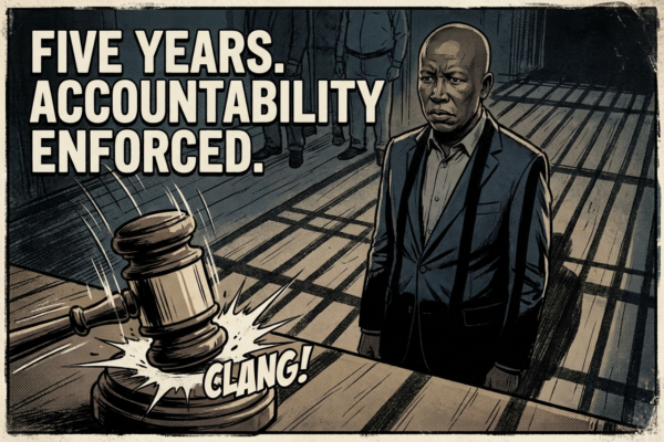 Civil Society South Africa welcomes prison time in Malema firearm case, reinforcing need for accountability