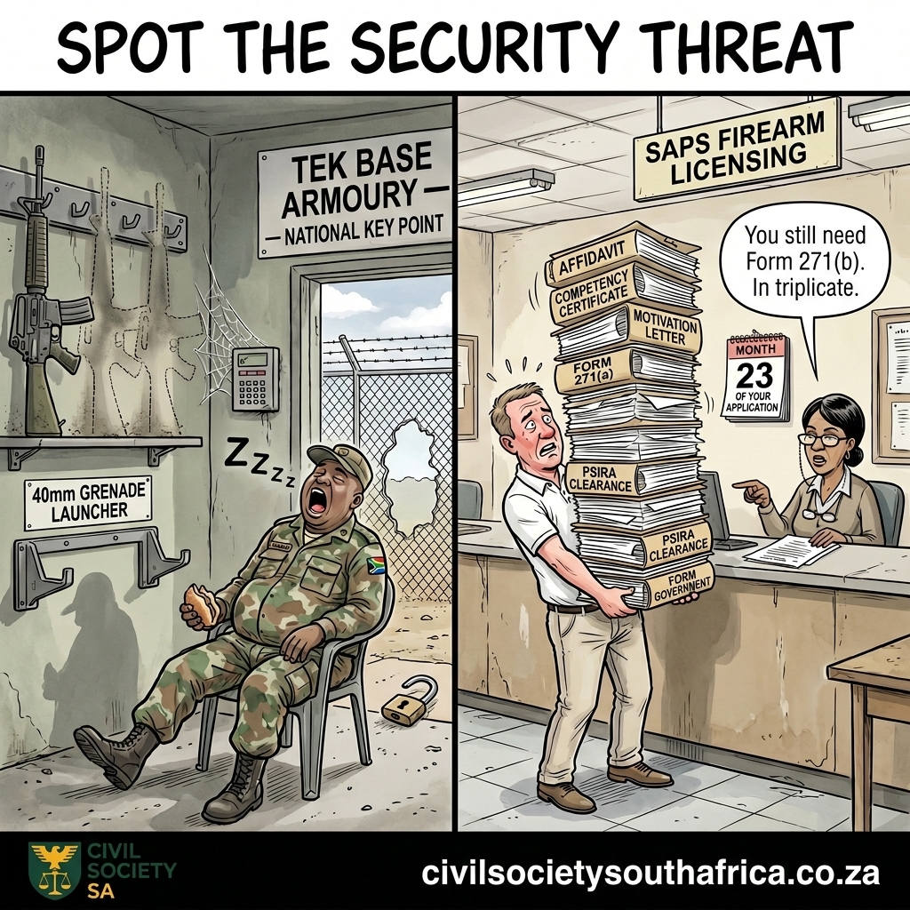 CSSA: Military base breach exposes state as source of criminal firepower