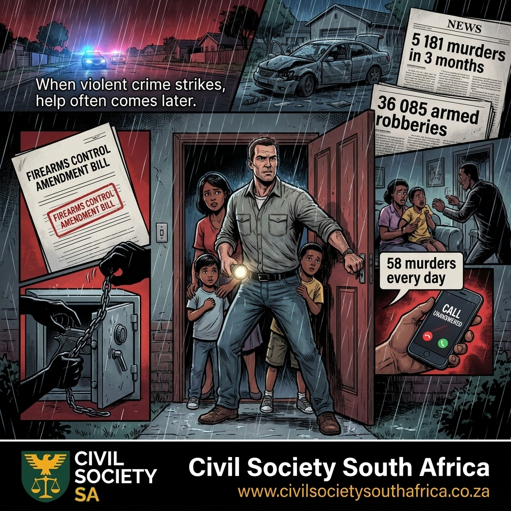 CSSA: Violent crime proves South Africans cannot be disarmed and left defenceless